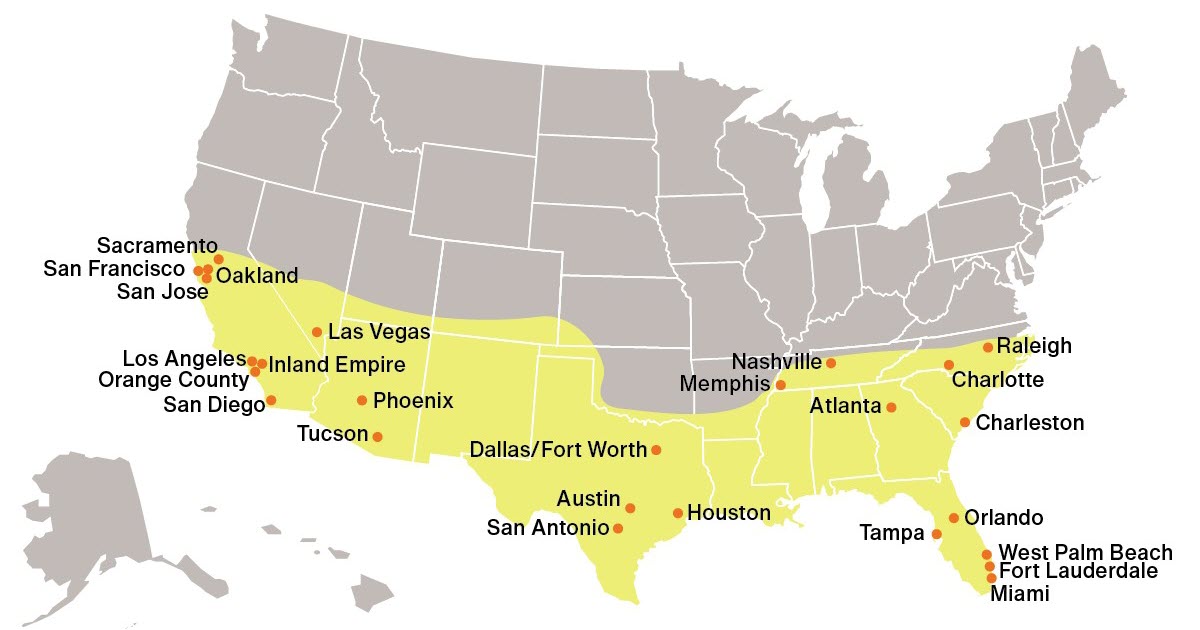 Sunbelt Boom: 10% More House Under $500K in Key Cities
